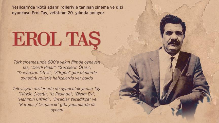 Yeşilçam'ın iyi yürekli 'kötü adamı' Erol Taş