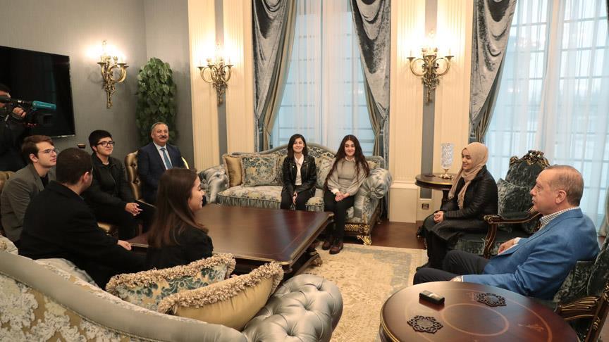 ATO Anadolu Lisesi öğrencileri Cumhurbaşkanlığı Külliyesi'nde..