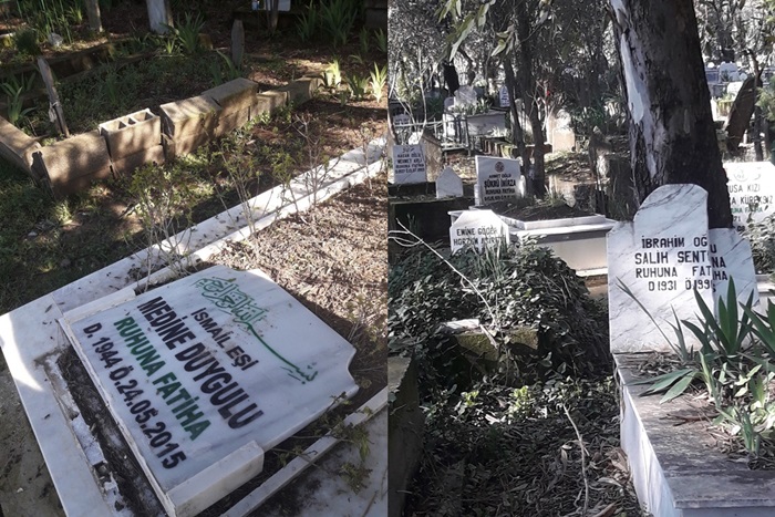 Adana’da mezar taşlarına saldırı