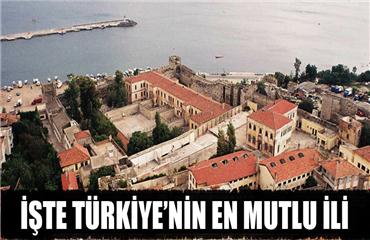 Türkiye'nin en mutlu ili burası