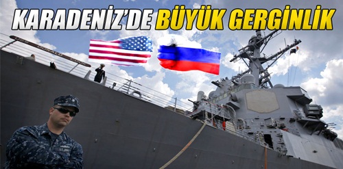 Karadeniz'de Rus jeti ile Amerikan savaş gemisi arasında gerginlik